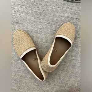 Zara Low Heel Animal Print Espadrilles